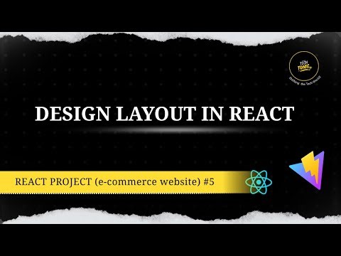 React Design Layout Tutorial | Original Tech Tonic | React Project #5