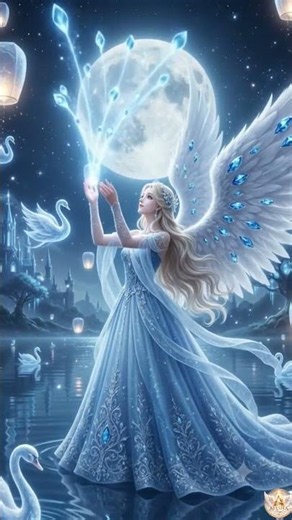 ✨ Heavenly Blue Rose Angel Magic 🪽💙 | Beautiful Fantasy World & Enchanted Garden #angel