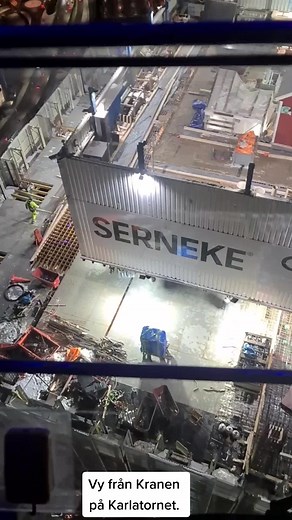 Fantastisk utsikt kvällstid från kranen på karlatornet. #craneoperator #claskrantjänst #karlatornet