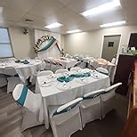 HAINARverS Stretch Spandex Folding Chair Covers 30PCS Universal Fitted Chair Cover Protector for Wedding,Party, Banquet, Holidays, Celebration, Decoration (Black, 30 PCS)