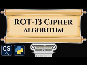 ROT 13 Cipher Algorithm Visualization | Step by Step Python Code Animation