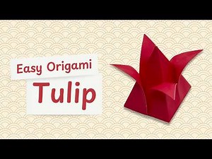 Easy Origami Tulip Tutorial 🌷 Step-by-Step Instructions