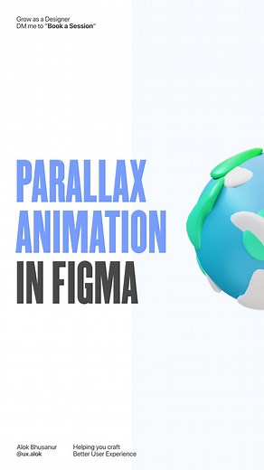 Alok | Designer on Instagram: "Parallax Animation in @figma 🔥 Hey awesome people here a easy tutorial on how to create animation inside figma! . Hashtags #parallax #animation #tutorial #design #job #fulltime #uiuxdesigner #uxdesigners #uidesigns #uxui #uiuxdesign #uxbrainy #dailyui #userinterfaceideas #uicomponents #uicreative #uixnerd #ui_gradient #uxinterview #learnuiux #uiuxzonen #uixwarriors"