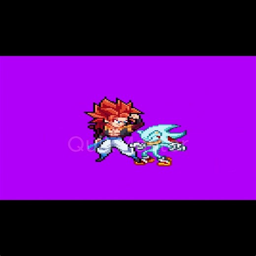 Ssj4 Gogeta Vs Super Shadic Blue! #sonic #sonicthehedgehog #sprite #edit #dragonball #gogeta #short