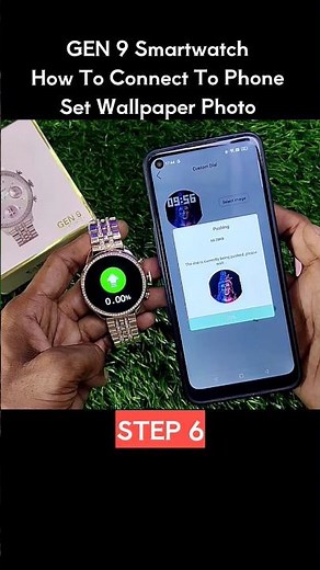 Custom Wallpaper Photo GEN 9 Smartwatch how to connect #shorts