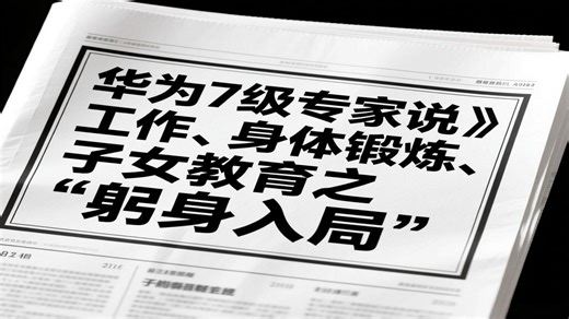 华为优秀7级专家说：躬身入局与两手沾泥