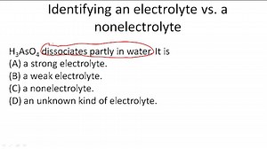 Solvation, Dissociation, and Electrolytes - Example 2 ( Video ) | Chemistry