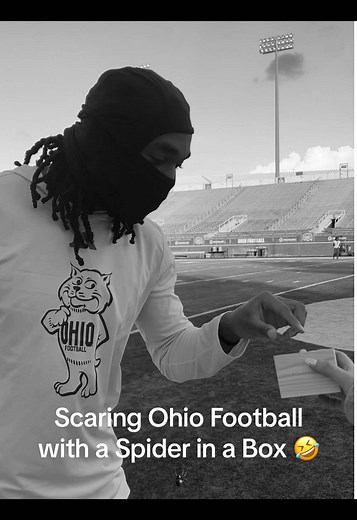 Scaring Ohio Football Fans with a Spider Prank