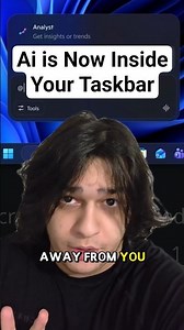 Ai is now in taskbars.. #iwantmorecheese #tech #ai #bot