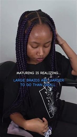 Unpopular opinion : Large braids are not easier