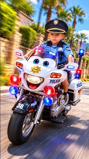 Police Officer Patrols the Streets on a Motorcycle! 🚔🏍️