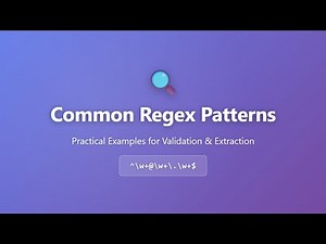 Common Regex Patterns: Email, Phone, URL & Password Validation | PowerShell Tutorial