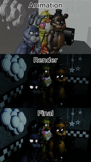 FNAF with Voices [Animation, render & final] | Five Nights at Freddy’s | Blender