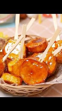 見てもツヤツヤ食べてもパリパリおうちで作るさつま芋あめ The sound of Sweet potato candy