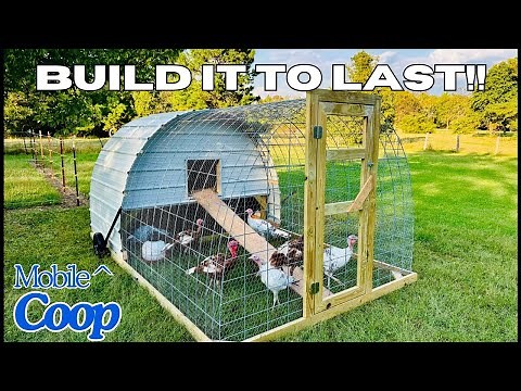 How We Made A Cattle Panel Chicken Tractor | Turkey Tractor | Hoop Coop