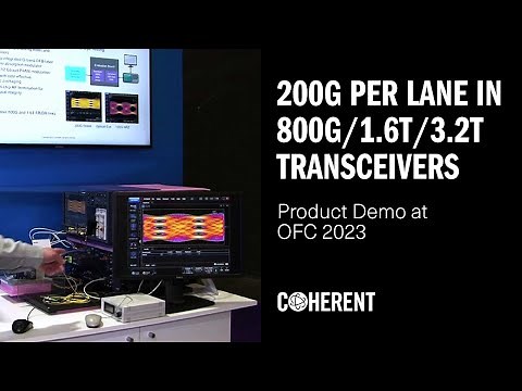 Coherent | 200G per Lane in 800G/1.6T/3.2T Pluggable Transceivers Demonstration at OFC 2023