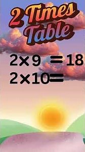 2 Times Table for Kids ✌️ | Learn Multiplication Fast! #education #learning #math #timestable