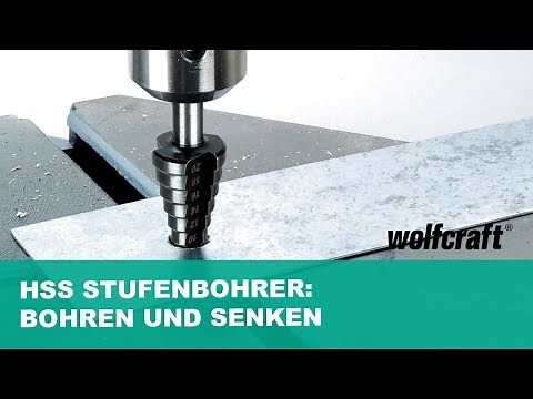 HSS Stufenbohrer: Bohren und Senken in 1 Schritt | wolfcraft