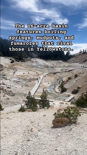 Bumpass Hell Trail, Lassen Park, California #hell #steam #ytshorts #geothermal #mysterious #travel