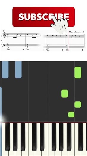 Learn to Play "Carol of the Bells" | Piano Tutorial | Synthesia #shorts