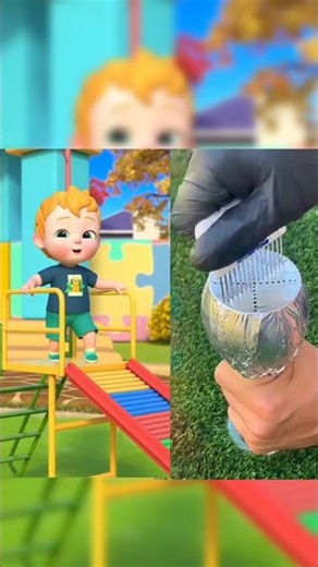 Fun Cartoon + Easy DIY Tricks: A Fun Learning Video for Kids#shorts