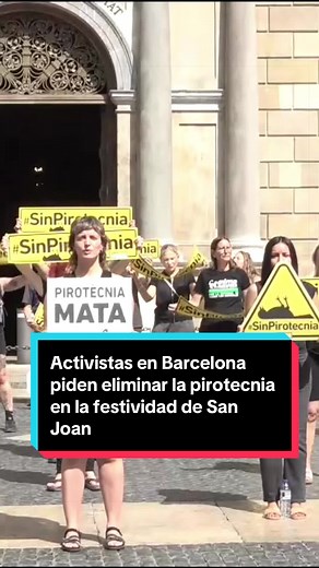 Activistas piden eliminar petardos en San Juan Barcelona