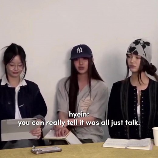 very well-put words that goes to show the depth of thoughts behind their actions, and full awareness of the situation contrary to the brainwashing narrative that company stans love to push #newjeans #hyein (these are rough translations)