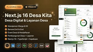 Source Code Next.js 16: Desa Kita (Desa Digital) – Manajemen Warga & Layanan Desa - Code | BuildWithAngga