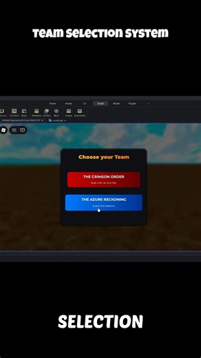 Easy Team Selection System Roblox Studio Free #shorts #viral #easy