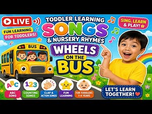 🔴 LIVE: Learn with Ms Rach Style | Toddler Learning Songs & Nursery Rhymes | Wheels on the Bus &