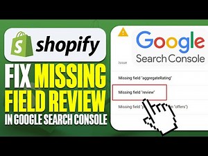 Fix Missing Field Review in Google Search Console (Shopify SEO)