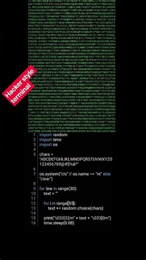 I Made a Hacker-Style Terminal Using Python 🐍💻 #python #programming #pydroid3 #shorts