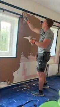 Applying the First Coat of Thistle Multi-Finish Plaster | Pro Tips for a Smooth Finish #Plastering
