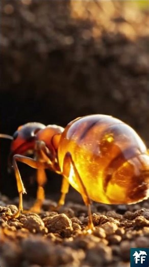 Honey pot ant, a living fridge filled with nectar 🐜🍯