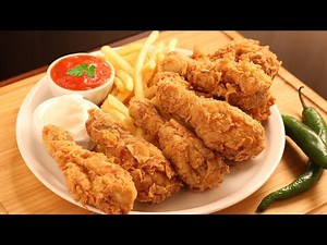 بروستد دجاج كنتاكي المقرمش بطريقة مضمونة بالمنزل و سر الخلطة KFC Kentucky Fried Chicken