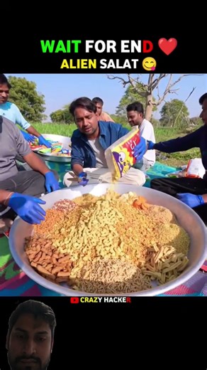 ALIEN NAMKEEN SALAD 🥗😋 #mrindianhackre #viral #shorts