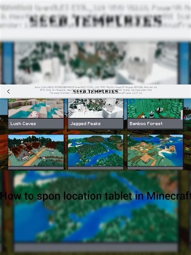 how to spawn location template in Minecraft