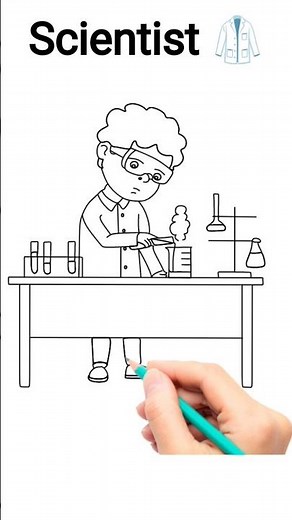 How to draw scientist