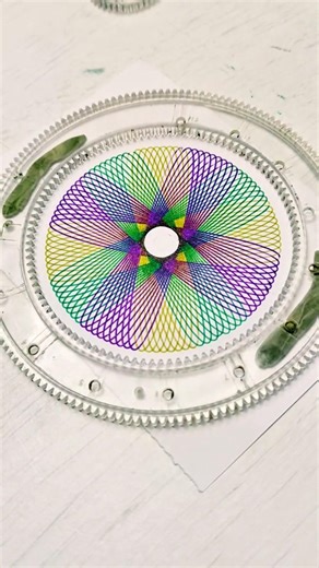 At first, it looks like chaos.But symmetry has its own magic. #SpirographArt #SatisfyingArt