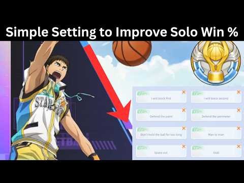 Simple Setting to Improve Solo Rank Win % Rates! - Kuroko's Basketball Street Rivals