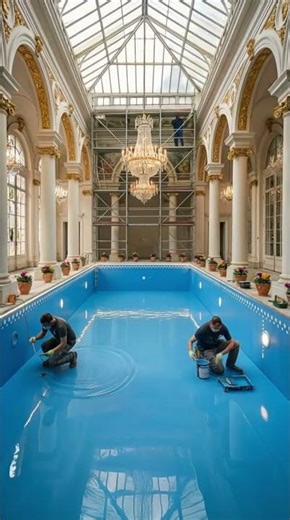 my swimming pool restoration time lab🤩🤗