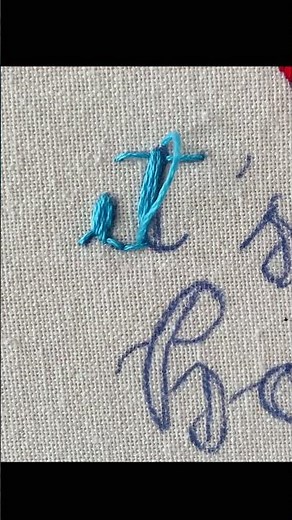 How to stitch it’s/ letter embroidery