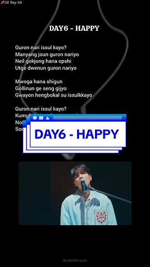 DAY6 - HAPPY, Lyrics #easylyrics #lirik #happy #day6 #liveclip #myday