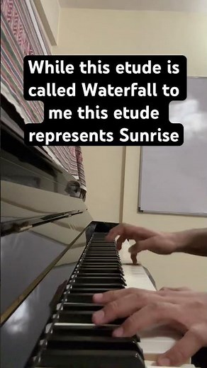 Chopin’s Waterfall Etude Opus No 10.1 Practice