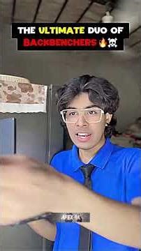 The Ultimate Duo Of Backbencher 🔥☠️ #shorts #viral #trollface