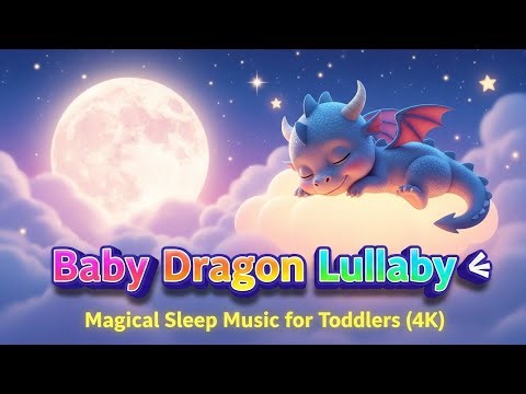 Baby Dragon Lullaby 🐉🌙 | Magical Sleep Music for Toddlers (4K)