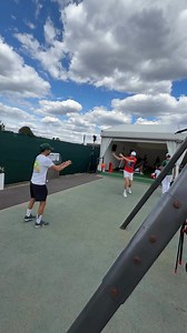 394K views · 3K reactions | Pre-Match training #tennis #wimbledon #Wimbledon2025 #tennisplayer #england #london #grass #janniksinner #jannik #ATP #slam #GrandSlam | JS Fans Page | Facebook