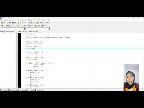 Program biodata bahasa C++