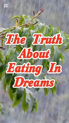 The truth about eating in dream #shorts
