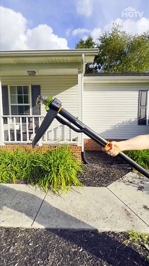 Weeds are no match for this handy stand-up weeder. Now you can eliminate each one from your yard without hurting your back or knees. Get yours now: https://hg.tv/3KQS8hB #HGTVShopping (Prices and availability may change, and we may make 💰 from these links.) | HGTV